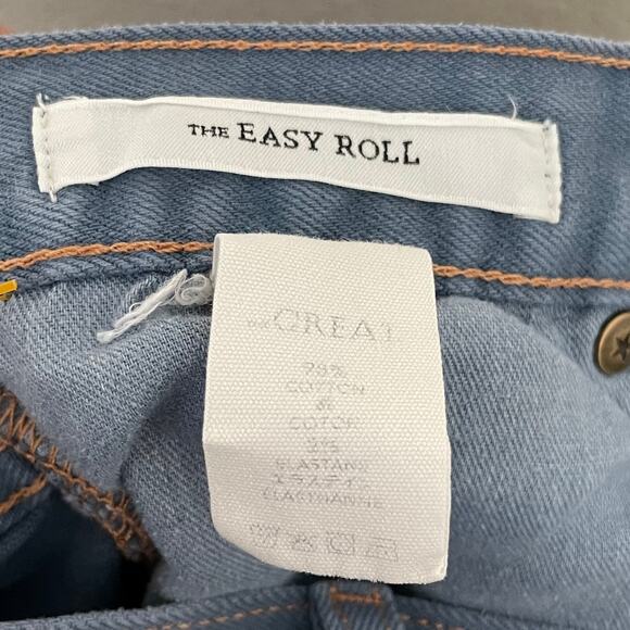 The Great Jeans Womens Size 26 Blue The Easy Roll High Rise Cropped Straight Leg - Picture 10 of 11